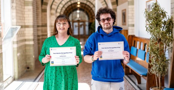 Alex Megahy and Aisling Jenkin Peer Mentor Recognition Prize Winners 2023-24.