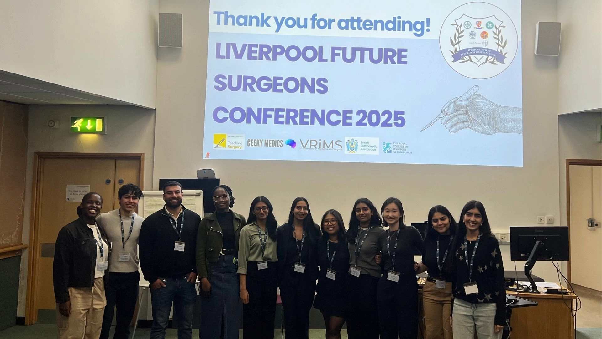 Image of all the students who attended the The Liverpool Future Surgeons Conference 2025