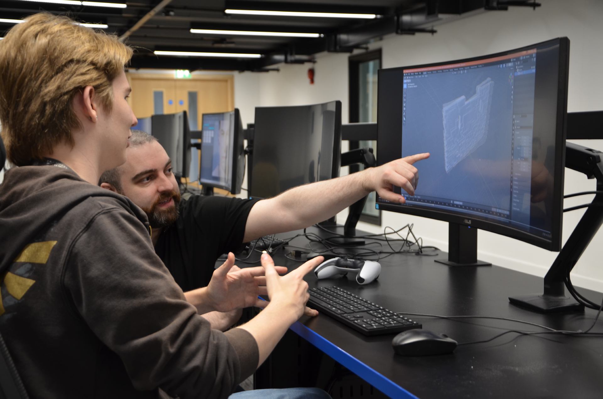 MA Game Design student and lecturer