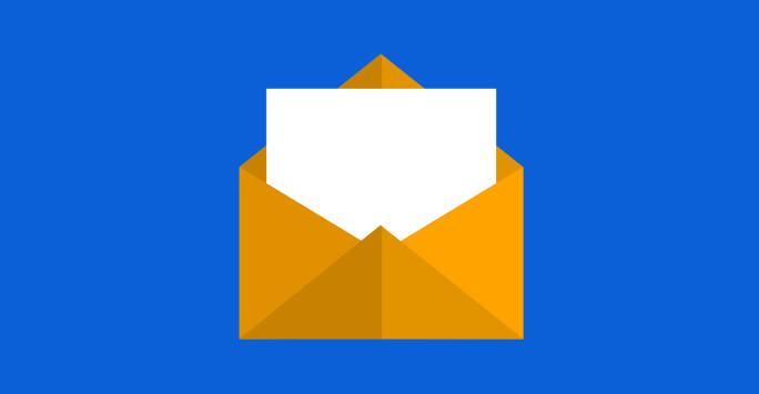Letter in an envelope