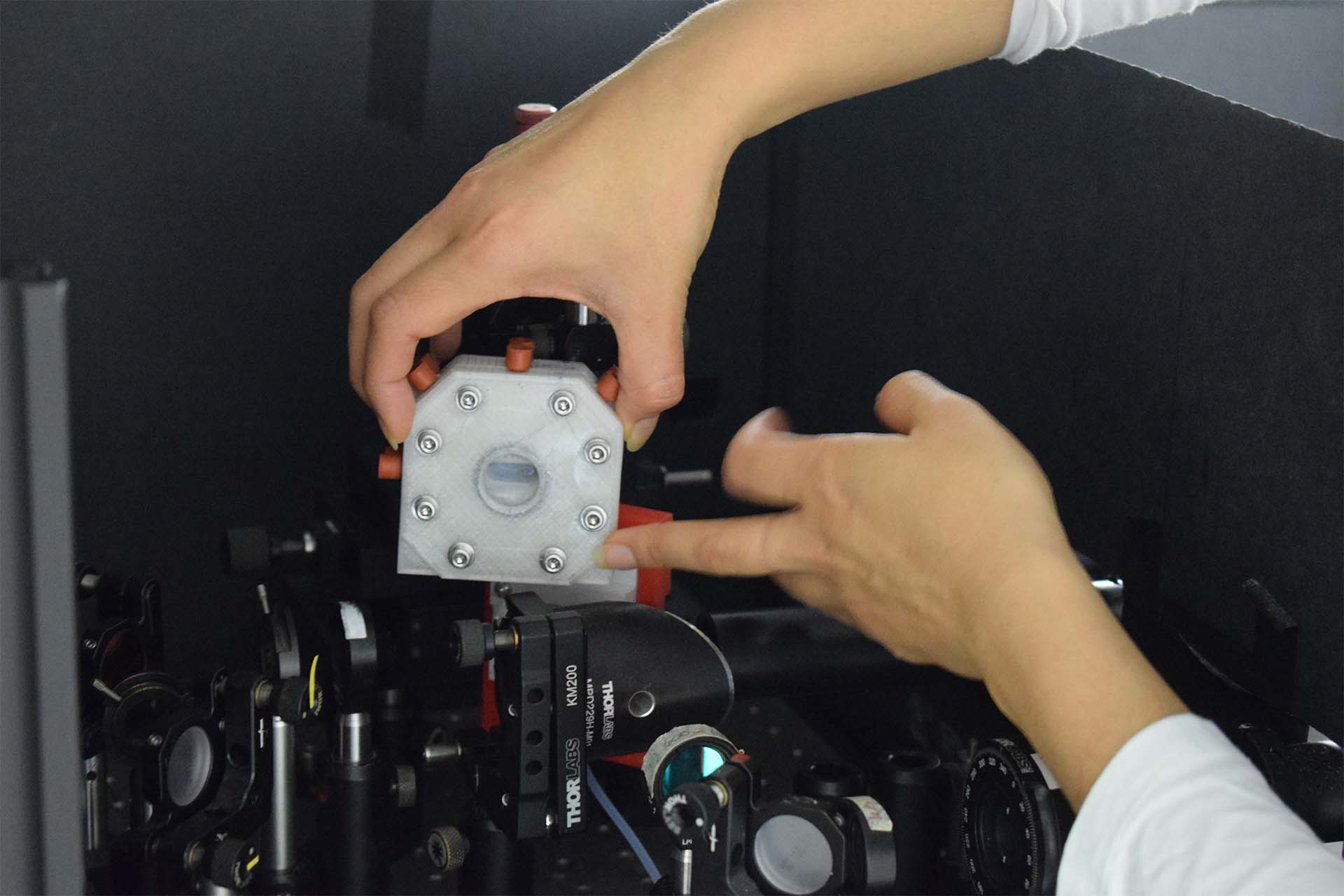 A close up view of the Ultrafast Transient Absorption Spectrometer