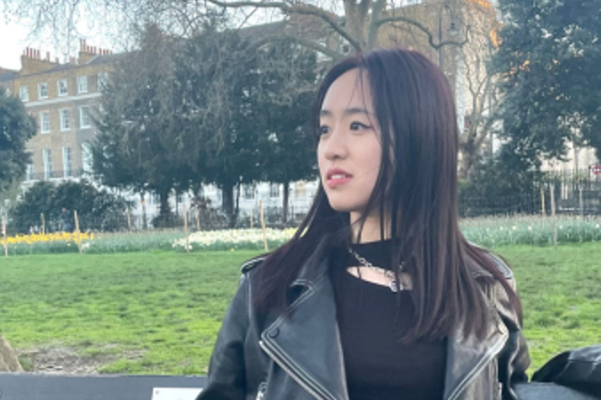 Student Suxiang Zhong.