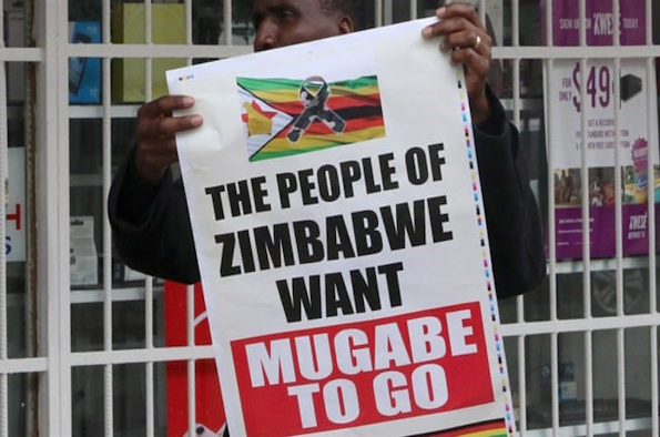 Zimbabwe protest image