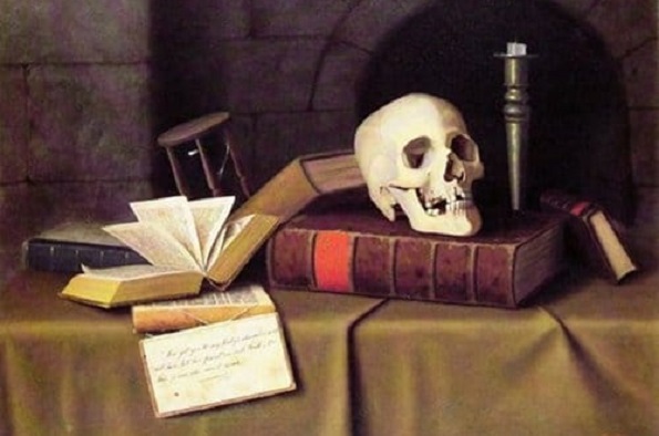 William Michael Harnett - Memento Mori To This Favour