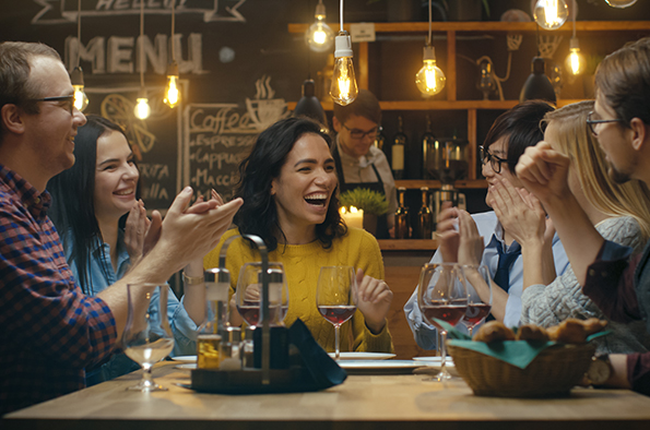 People in a pub