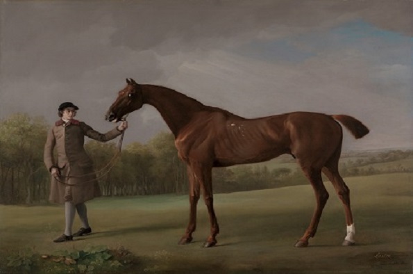 George Stubbs Lustre, Held by a Groom. 1762 YCBA. 