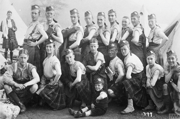 E Liverpool Scottish Regiment after typhoid vaccination, c 1914