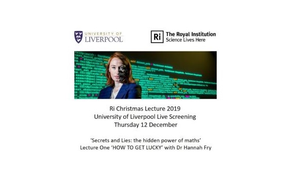 Royal Institution Christmas Lecture 2019 Live Screening. Dr Hannah Fry. Credit: Paul Wilkinson