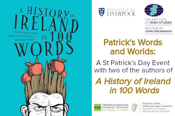 Poster for Patrick’s Words and Worlds: A St Patrick’s Day Event