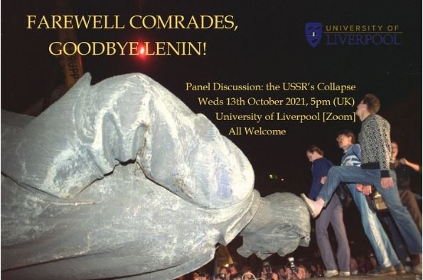 Poster advertising Farewell Comrades, Goodbye Lenin Panel discussion