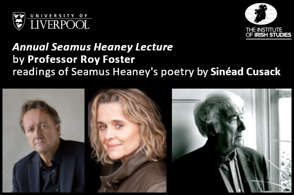 Portraits of Prof Roy Foster, Sinead Cussack and Semaus Heaney