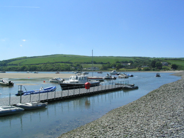 YC pontoon in Teifi Estuary